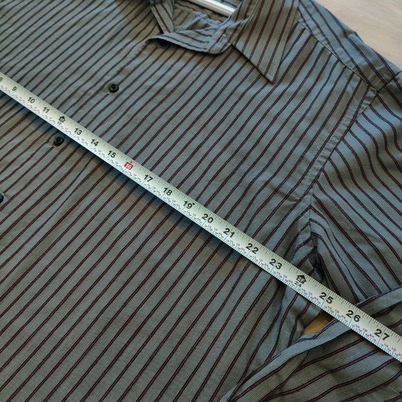 Men's Button Down Shirt, Long Sleeve, 17.5 Size XL Protocol - Picture 3 of 8